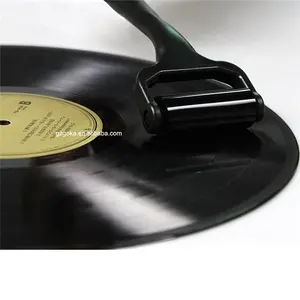 धो सकते हैं vinyl रिकॉर्ड क्लीनर रबर धूल साफ रोलर turntable आसान सफाई