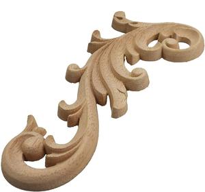 Gỗ Chạm Khắc Miếng Chêm Tường Nội Thất Trang Trí Đồ Trang Trí Gỗ Appliques Khắc Đồ Nội Thất Gỗ Onlay - Product Image 2