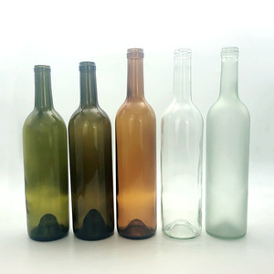 Recyclable 750ml <span class=keywords><strong>75cl</strong></span> Bouteilles en verre <span class=keywords><strong>vide</strong></span> bordeaux clair vert ambré pour vin rouge tequila brandy - Product Image 4