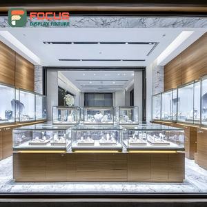 Minimalist Jewelry Retail Showcase System Metal <b>Frame</b> Mall Counter Showcase Cabinet - Product Image 6