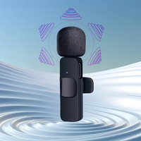 Microphone Lavalier Sans Fil K9 Portable pour Enregistrement Audio et Vidéo, Mini Micro pour Téléphone Android, Diffusion en Direct et Jeux