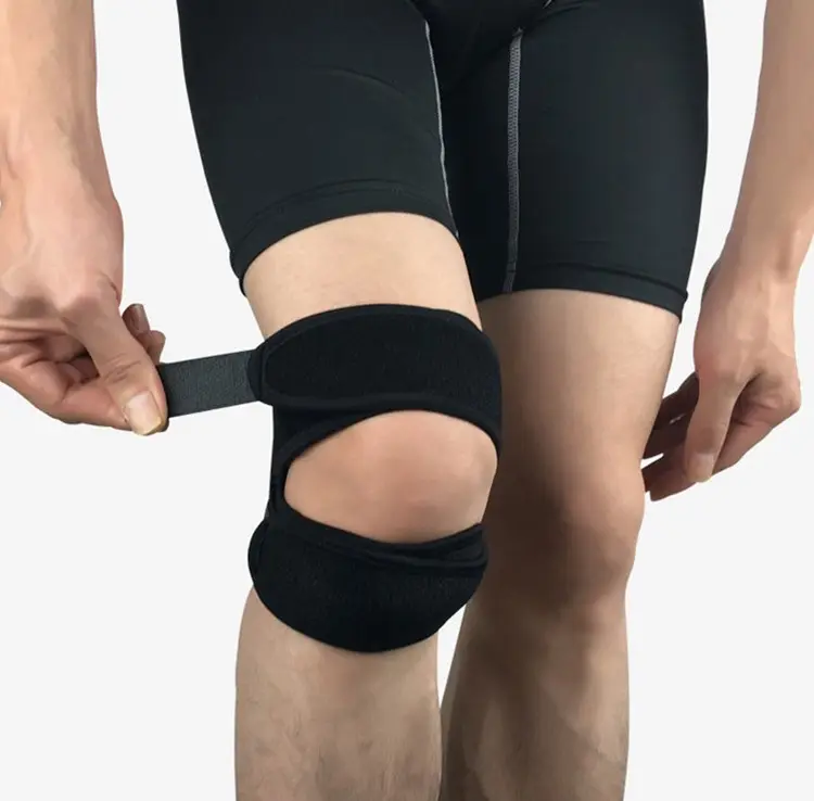 プロの膝蓋骨ベルトスポーツニーパッドは衝撃吸収圧縮レギンスをサポートします