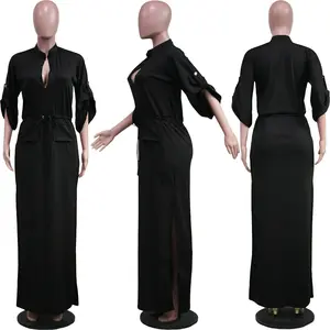 DGS030 Plastic African Dresses For Women Clothing Long Maxi Dress Ladies Made In China