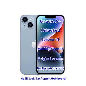 ขายส่งโทรศัพท์มือสองปลดล็อค iPhone 14 สีน้ำเงิน ความจุ 128GB แรม 6GB รองรับ 5G สมาร์ทโฟน <span class=keywords><strong>IOS</strong></span> ประสิทธิภาพสูง - Product Image 1