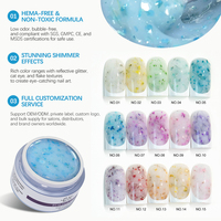 Caixuan Nouvelle Arrivée Gel de Construction Personnalisé sans HEMA ni TPO 30ml OEM/ODM Gel de Construction Jardin de Monet pour Extensions d'Ongles Durs