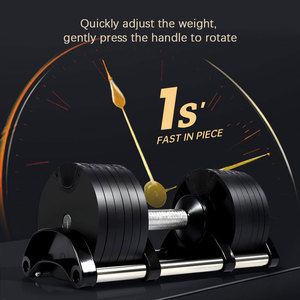 ベストセラー 20kg + 4kg 増量可能 クイックアジャスタブル ダンベルセット フィットネストレーニング用 - Product Image 3