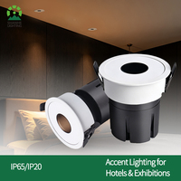 Downlight LED ultra-plat en aluminium 12W 18W 30W, lampe COB microporeuse, angle réglable, étanche, projecteur