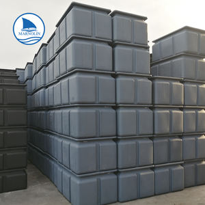 Flotador de pontón de plástico de polietileno marino Caja flotante de PE Venta directa de fábrica negra - Product Image 3
