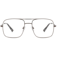 Montures de lunettes de vue pour hommes de haute qualité, style pilote à double pont, monture intégrale tendance