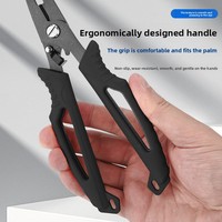 Pince de pêche QuickRig, pince multifonction en acier inoxydable pour anneaux brisés avec coupe-ligne et sertisseur