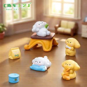 Weij - Simpatici Accessori Decorativi per Casa delle Bambole a Forma di Cane, Ornamenti da Scrivania e per Auto - Product Image 1
