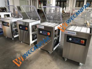 Machine de scellage sous vide pour caviar, robuste, en acier inoxydable 304, avec arrêt d'urgence, semi-automatique, pour la sécurité en usine, Wecanpak, garantie 1 an - Product Image 5