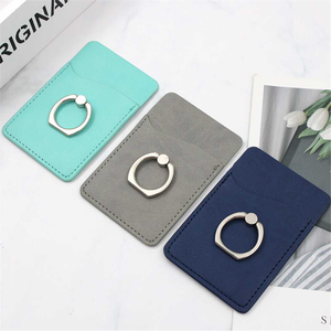 Soporte Multifuncional para Teléfono con Cierre de Cremallera Adhesivo para PC, con Anillo y Espacio para Tarjetas de Crédito, para Almacenamiento Diario - Product Image 2