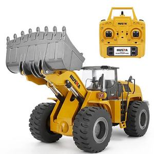 Bulldozer de <span class=keywords><strong>Radio</strong></span> <span class=keywords><strong>Control</strong></span> eléctrico de 2,4 Ghz Huina 1583 1580, modelos de camiones de construcción a escala 1:14, excavadora RC de Metal completo - Product Image 3