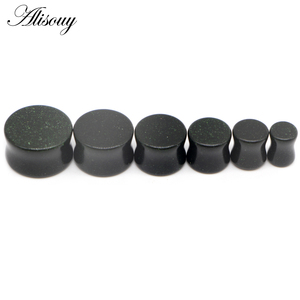 Alisouy Set di 2 Dilatatori per Orecchie in Opale Naturale Organico, Tunnel per Orecchie, Espansori, Gioielli per Piercing Corporeo 6-16mm - Product Image 5