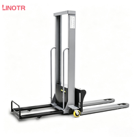 Chariot élévateur électrique portable à forte demande, capacité de charge 1000 kg, hauteur de levage 1,6 m, avec batterie lithium-ion 48V15AH
