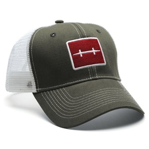 หมวกทรงทรัคเกอร์สีเทาเรียบแบบเรียบง่าย ปักลายตามสั่ง - Product Image 1