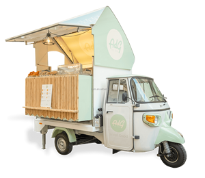 Ba bánh điện thực phẩm Giỏ Hàng Đường phố bán hàng tự động xe di động ăn sáng Snack thực phẩm xe tải Trailer 3 bánh xe - Product Image 3