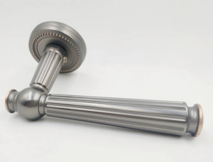 Antique <span class=keywords><strong>Brass</strong></span> Slim LEVER loại nhôm cửa xử lý trên <span class=keywords><strong>Rose</strong></span> - Product Image 4