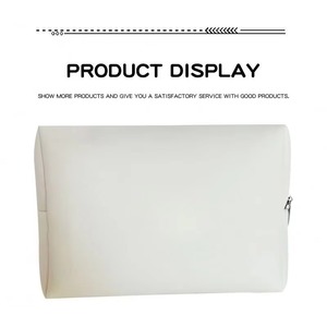 Estuche Profesional para Brochas de Maquillaje, Bolsa de Cosméticos de PU Blanca, Impermeable, para Viaje, para Mujer, de Fábrica con Certificación BSCI - Product Image 4