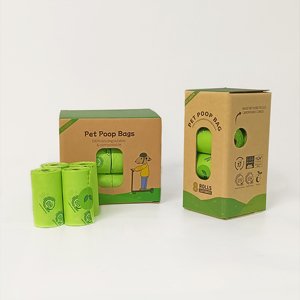 Eco-Friendly <b>Compostable</b> Dog Poop Bags Biodegradable Fiber Waste Disposal Bags Sustainable & Plastic-Free for Pets - Product Image 3