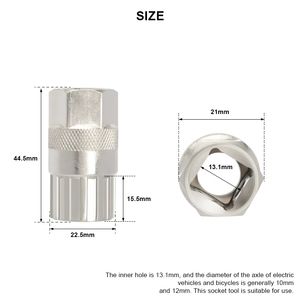 Outil de réparation de retrait de pignon de roue libre Riderace pour <span class=keywords><strong>extracteur</strong></span> de révision de volant d'inertie de moyeu arrière de vélo de route 6/7/8/9/10/11S - Product Image 6