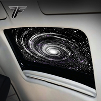 Film Ciel Étoilé de Luxe pour Plafond de Voiture, Lumières LED RGB à Contrôle APP, Synchronisation Musicale, Effet Étoile Scintillante et Météore, Ambiance Lumineuse, Installation Non Destructive