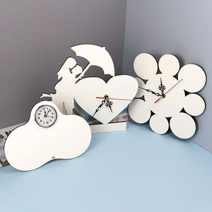 นาฬิกาตั้งโต๊ะสีขาวแบบระเหิด MDF พร้อมกรอบรูปพร้อมอุปกรณ์เสริมนาฬิกา - Product Image 4