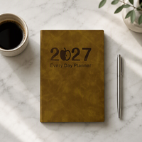 Carnet personnalisé à reliure cousue en cuir, couverture rigide A5, cadeau promotionnel pour entreprise et bureau