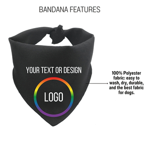 بيع بالجملة ترويج شخصي أي حجم الربيع عيد ميلاد صبي فتاة منديل كبير شعار مخصص سادة باندنا - Product Image 4