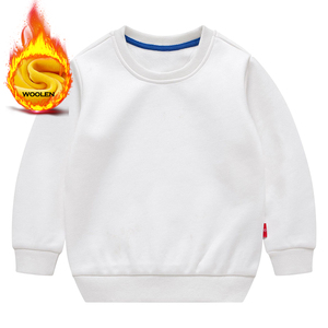 2023 ragazzini Winter Compound vili Plus Thick Custom Kids Warm Tops felpe con cappuccio coperta vestiti Solid Blank Toddler felpa - Product Image 6