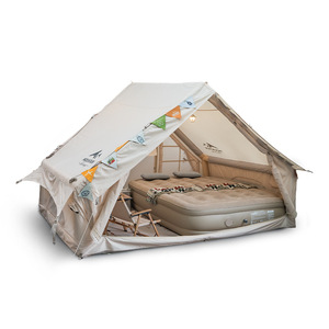 Tenda da <span class=keywords><strong>Campeggio</strong></span> Gonfiabile Oxford a Due Camere per 2 Persone, Montaggio Rapido, Glamping Estivo con Impermeabilità 1500-2000mm - Product Image 4
