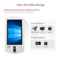 Kiosque LCD Terminal de Paiement PDV Libre-Service Tactile Automatique Double Face sur Pied Interactif de 32 Pouces