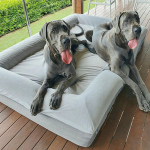Cama de espuma ortopédica de lujo de alta calidad personalizada de fábrica para perros con cubierta antideslizante impermeable extraíble - Product Image 3