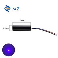 Module de diode laser UV bleu et violet TTL compact D12mm 405nm 5mW, très vendu, pour usage industriel 12V et marquage de positionnement domestique