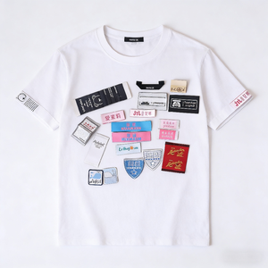 Öko-Tex Standard, Individuell Bedruckte Gewebte Etiketten für Kleidung, Vintage-Bekleidung, Hals-Webetiketten, Etiketten für Kleidung - Product Image 4