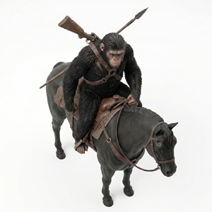 Figura de Cera de Silicona de César el Mono a Tamaño Real, Hiperrealista, Montando a Caballo, Calidad de Museo, Hecha a Medida para Parques Temáticos - Product Image 5