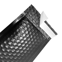 Enveloppes à bulles écologiques personnalisées noires A4 pour courrier express, sacs d'expédition rembourrés à bulles