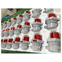 ATEX LED 5W IP65 24v DC Lampu Peringatan Kedip Tahan Api dari Paduan Aluminium dengan Buzzer Tahan Ledakan 6000K Cahaya Siang untuk Gudang