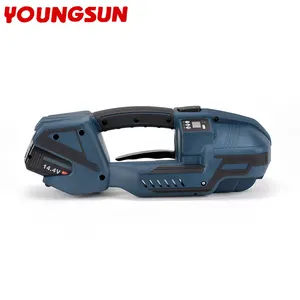 YOUNGSUN 13-16mm PP /PET Automatic Strapping Machine 4000mha Battery Powered Strapping Tool Electric Battery Powered Straps