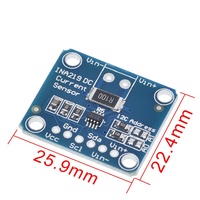 Capteur de surveillance bidirectionnel du courant et de l'alimentation électrique à dérive nulle avec interface I2C MCU-219/INA219