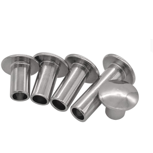 Remache ciego de acero inoxidable anodizado negro, tipo Unigrip, de doble aluminio y latón, de tipo abierto y colorido - Product Image 1