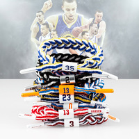 XINmaoBracelet en dentelle de sport d'étoile de basket-ball personnalisé pour Kobe James Souvenirs cadeaux Bracelet tissé Bracelets d'amitié