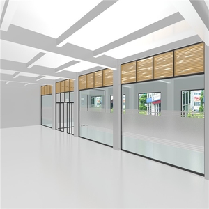 Cloison <span class=keywords><strong>de</strong></span> supermarché au design contemporain, en verre, simple/double, en alliage d'aluminium, à lamelles creuses, mobile, pour <span class=keywords><strong>cuisine</strong></span>, salle <span class=keywords><strong>de</strong></span> bain, insonorisée - Product Image 1