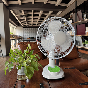Ventilador de Mesa Inteligente Portátil Recargable con Energía Solar de 12 Pulgadas, con Luces Solares, Motor de Cobre, 3 Velocidades, Oscilante, GDP-012LA Sol - Product Image 4