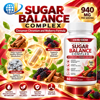 OEMODM Complexe de Cannelle, Chrome et Mûrier 940 mg Végétalien Sans OGM 60 Capsules Complément Alimentaire Fabricant Marque Blanche