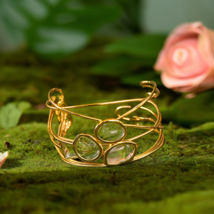Fashion <b>Bangle</b> 316L Stainless Steel PVD Gold Plating Sustainable Resistant Multi Strand Design - Product Image 3