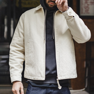 Men <strong>Jacket</strong> Maden <strong>White</strong> <strong>Jacket</strong> Heavyweight Workwear Coat Notch Lapel Structured Shoulder Spring <strong>Jacket</strong> Trending 2026 Ropa Hombre - Product Image 3