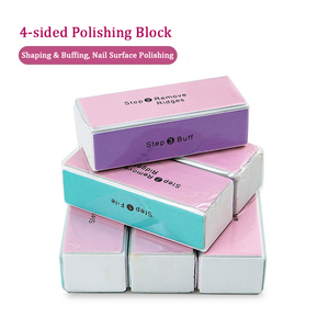 Bloque de pulido de cuatro lados color arena fina, tipo tofu, lavable, esponja pulidora de 4 vías, pulidor de uñas, grano 100-4000, personalizable - Product Image 6