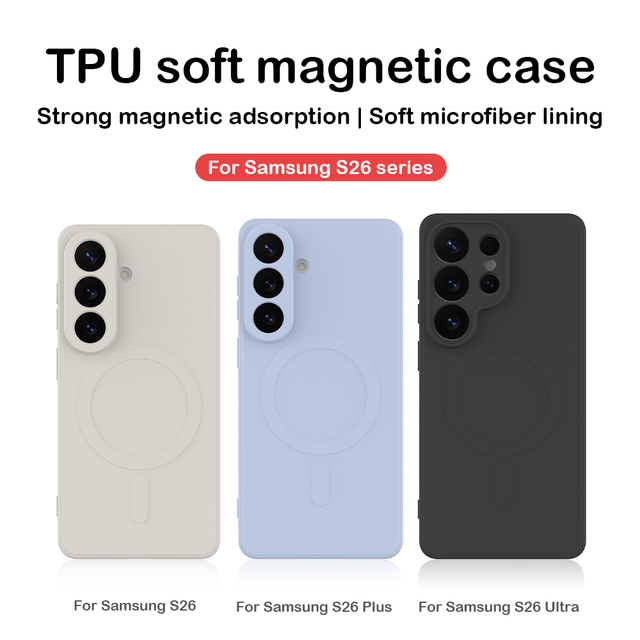 New Arrival 2026 Phone Case Galaxy Series Soft TPU Liquid Silicone Phone Cover S26U Hot Selling S26+ Wholesale Factory